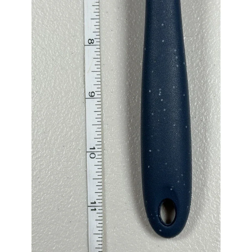Thyme & Table Silicone Slotted Turner Speckled Blue Kitchen‎ Spatula